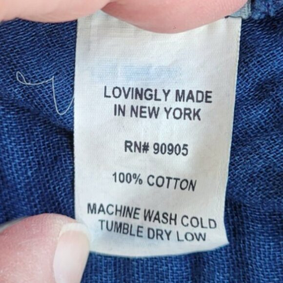 Malia Mills Indigo Cotton Gauzy Dress Cover-up NWT - Picture 9 of 9